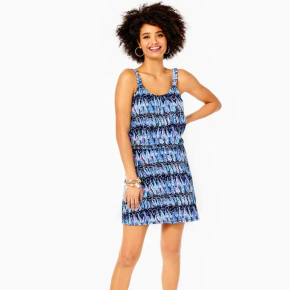 Loro Romper Lilly Pulitzer Navy NWT Medium